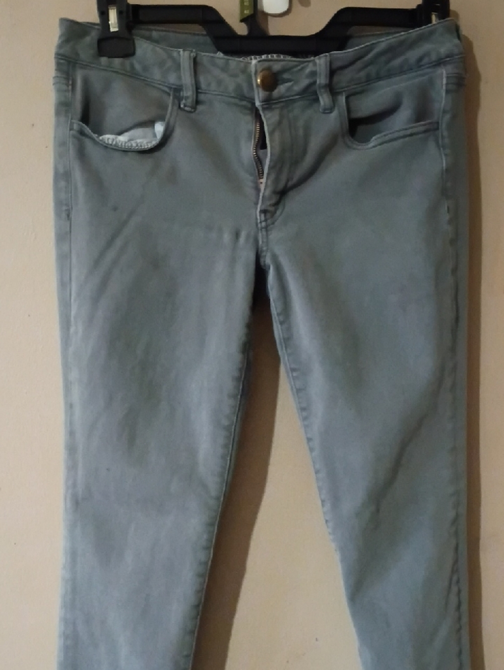 American Eagle Outfitters Skinny Jeans in Light Gray